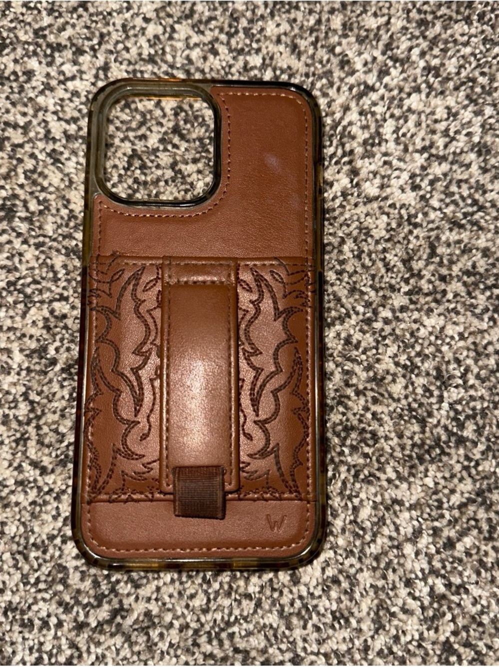 Leather Phone Case walli — Brown